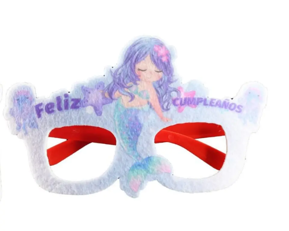 Lentes Cumpleaños sirenita 1