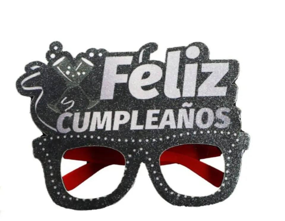 Lentes Cumpleaños copa plateado 1