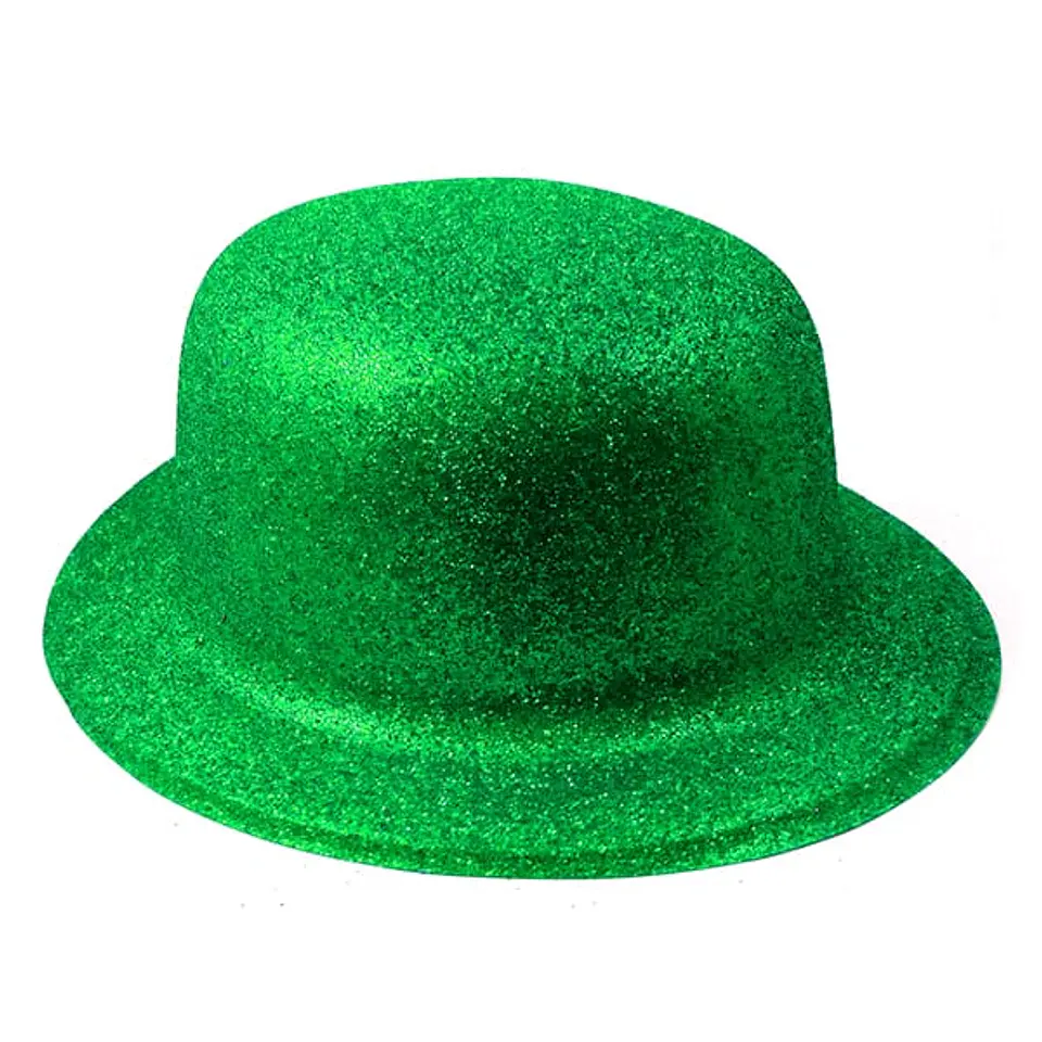 Gorro Chaplin escarchado verde 1