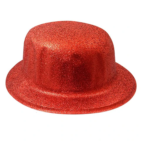 Gorro Chaplin escarchado rojo