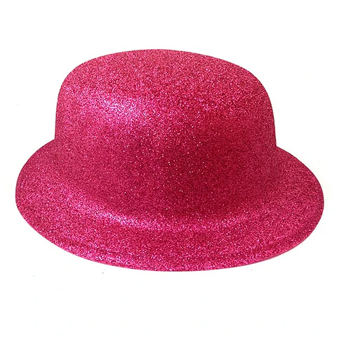 Gorro Chaplin escarchado fucsia