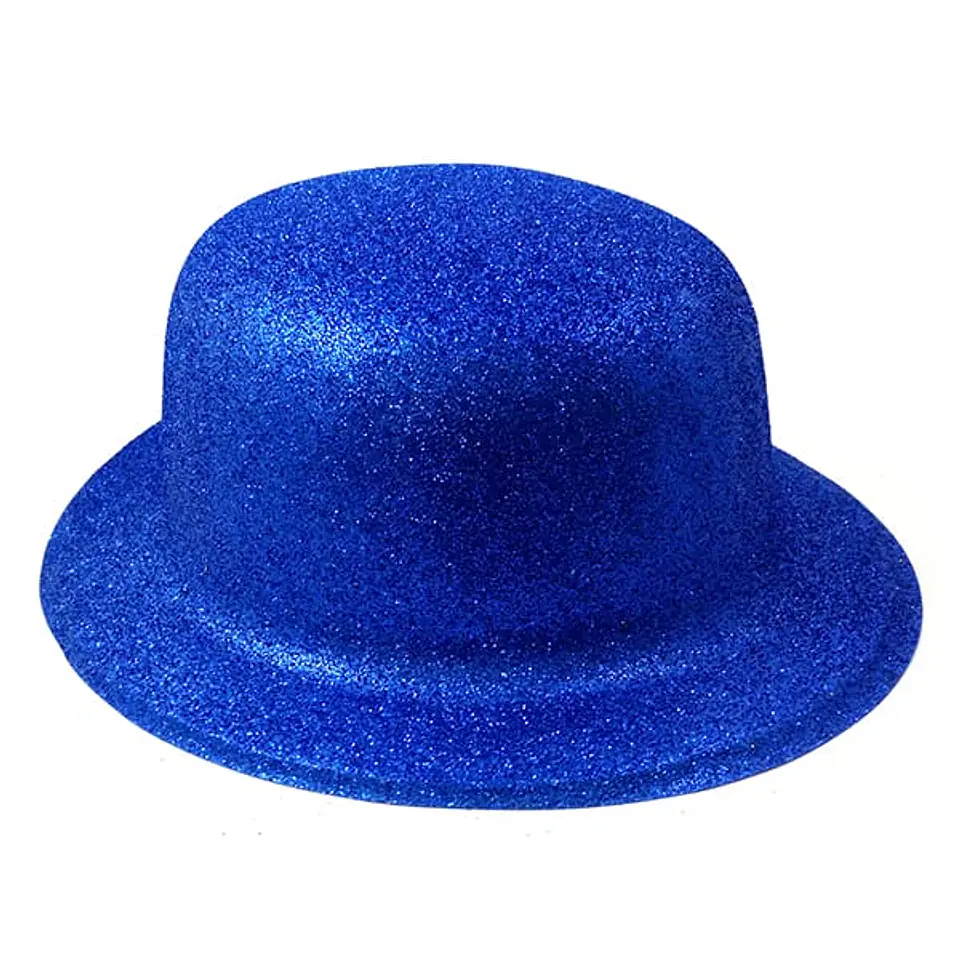 Gorro Chaplin escarchado azul 1