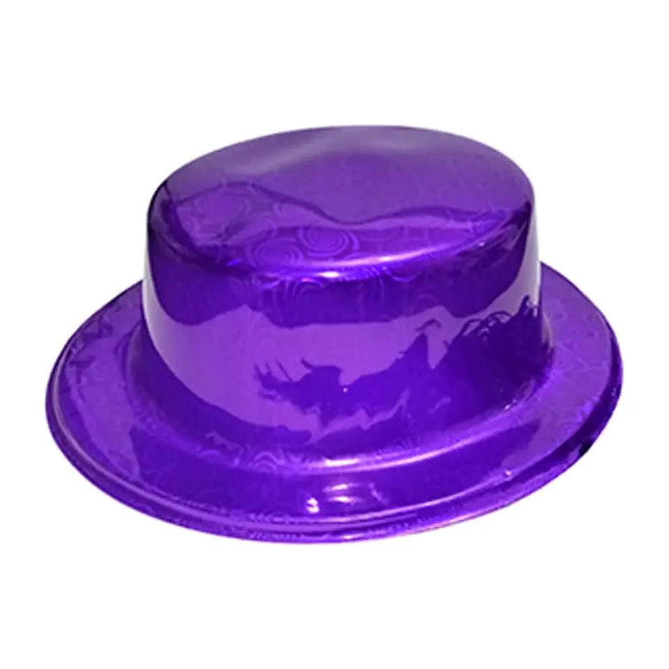 Gorro Chaplin brillante morado 1