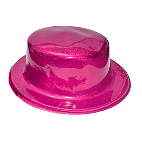 Gorro Chaplin brillante fucsia