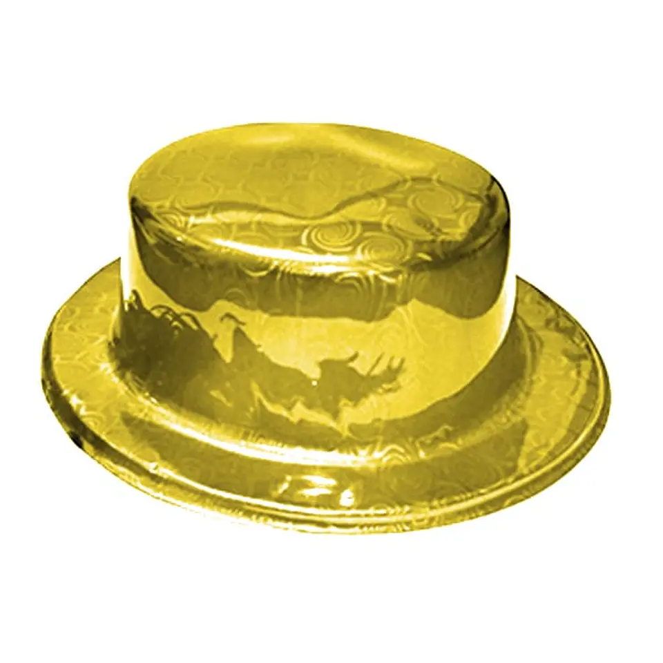 Gorro Chaplin brillante dorado 1