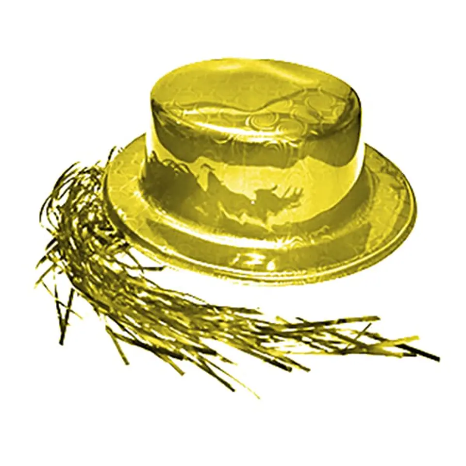 Gorro brillante con pelo dorado 1