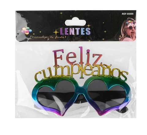 Lentes metalizados corazón