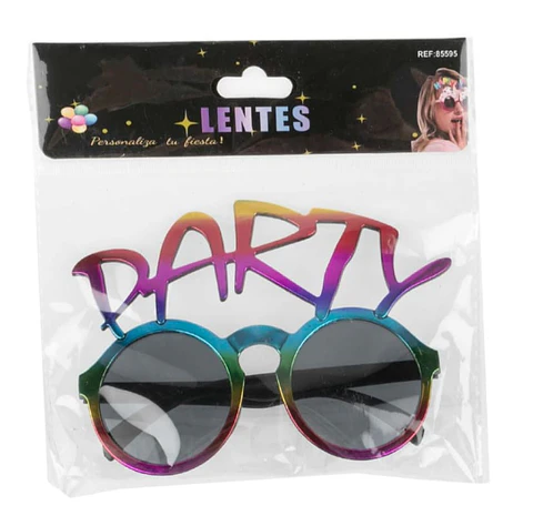 Lentes metalizados party