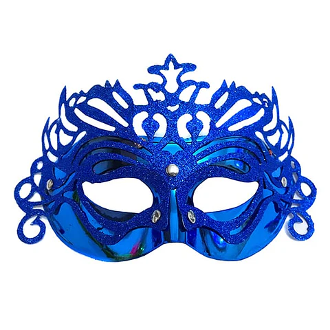 Antifaz brillo azul