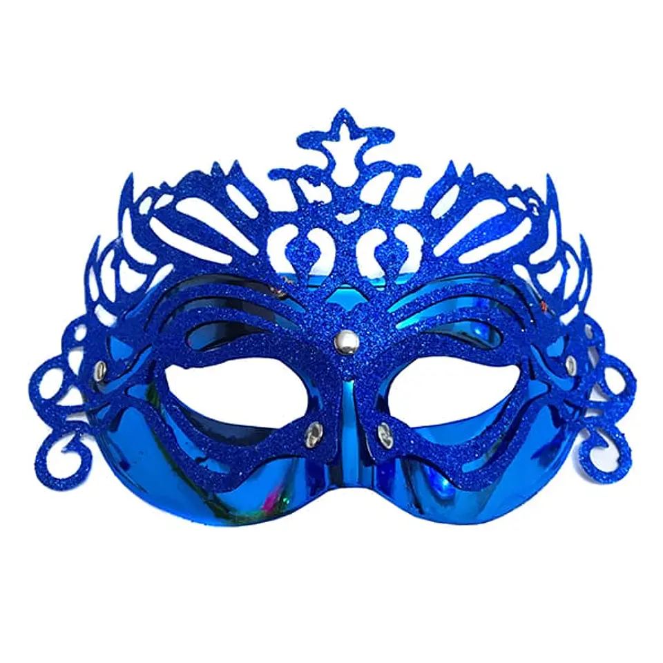 Antifaz brillo azul 1