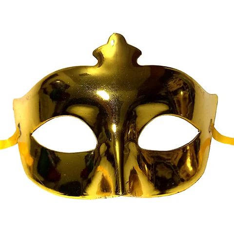 Antifaz liso dorado