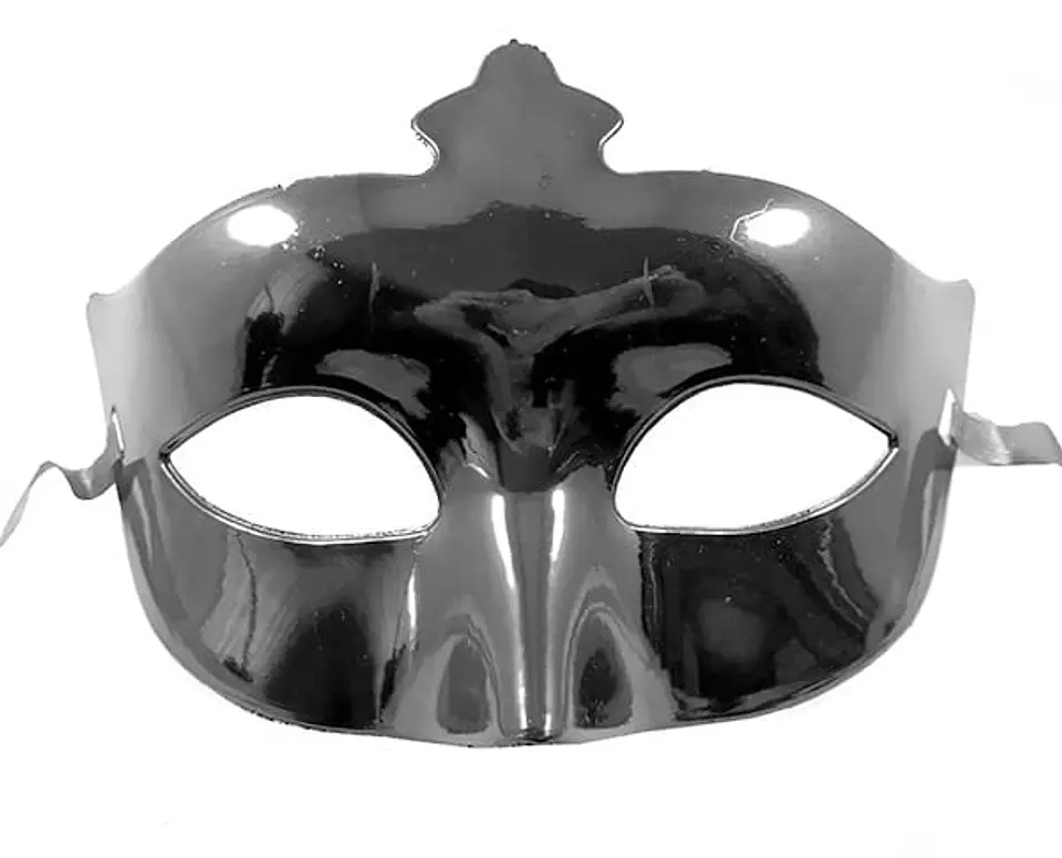 Antifaz liso plateado 1