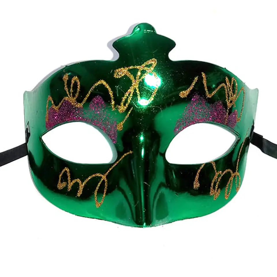 Antifaz escarcha verde 1