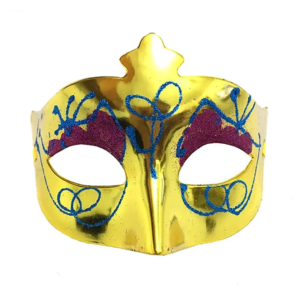 Antifaz escarcha dorado 1