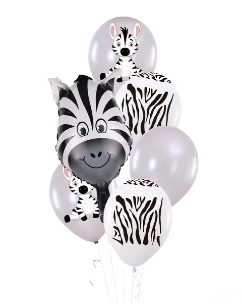Set de globos cebra