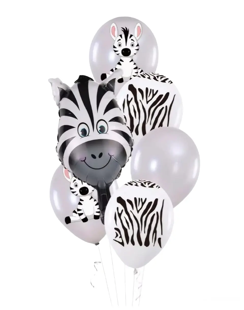 Set de globos cebra 1