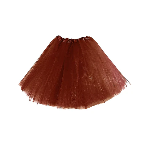 Falda tutu niña café