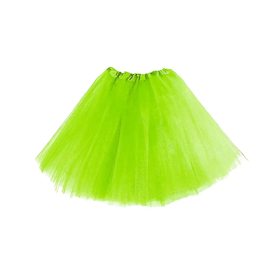 Falda tutu niña verde lima 1