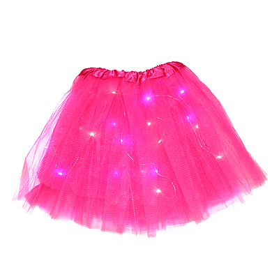 Falda tutu niña LED fucsia