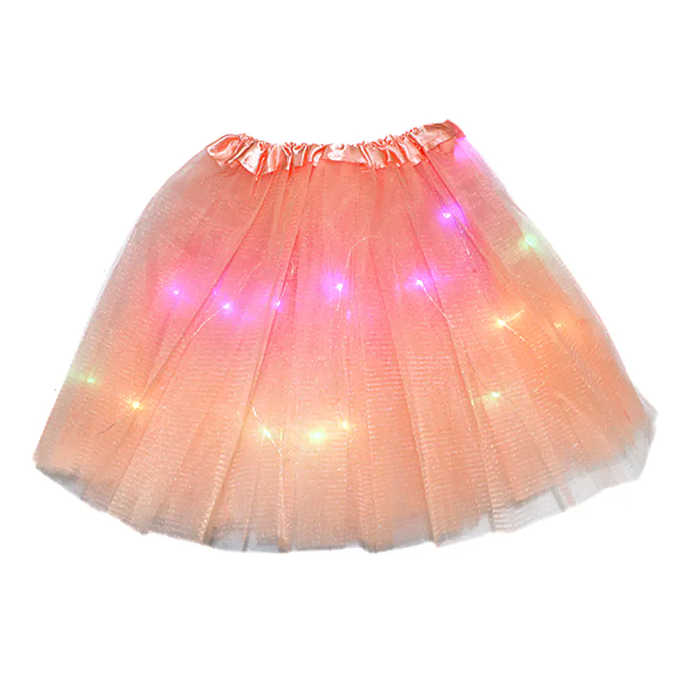 Falda tutu niña LED damasco 1