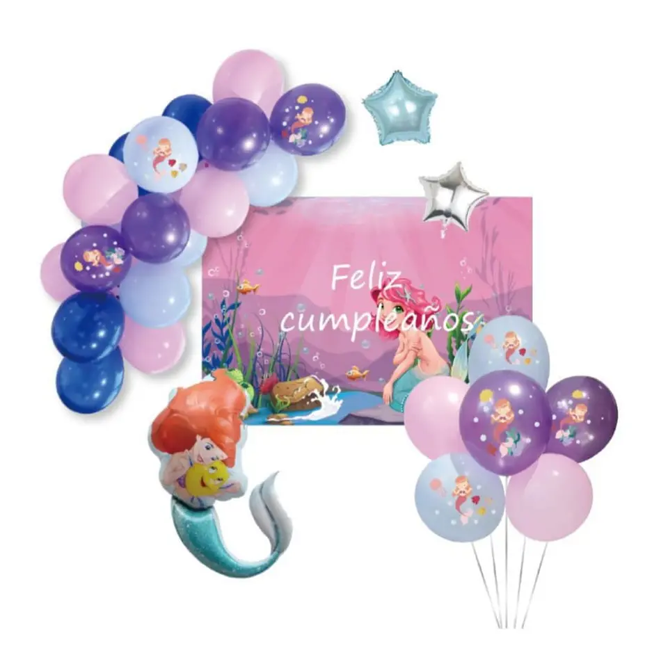 Pack decorativo Ariel la sirenita 1