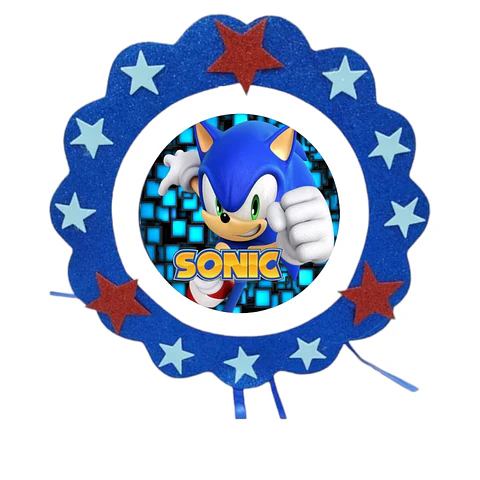 Piñata cumpleaños sonic