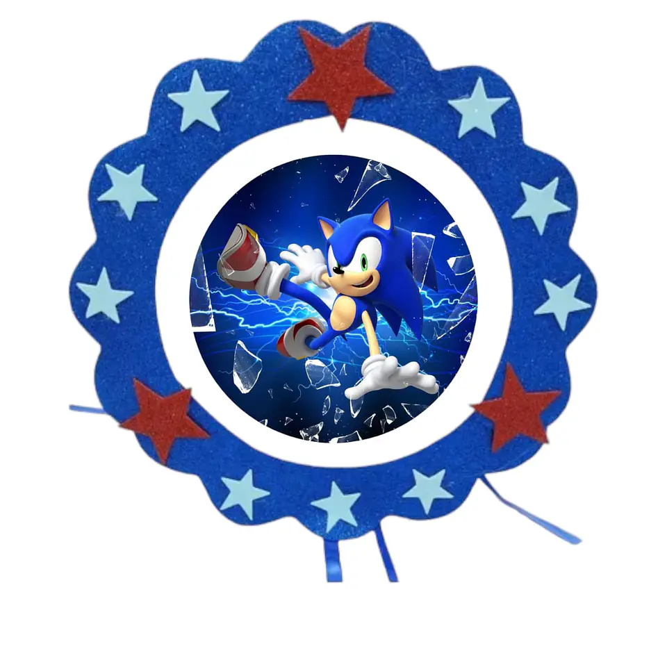 Piñata cumpleaños sonic 1