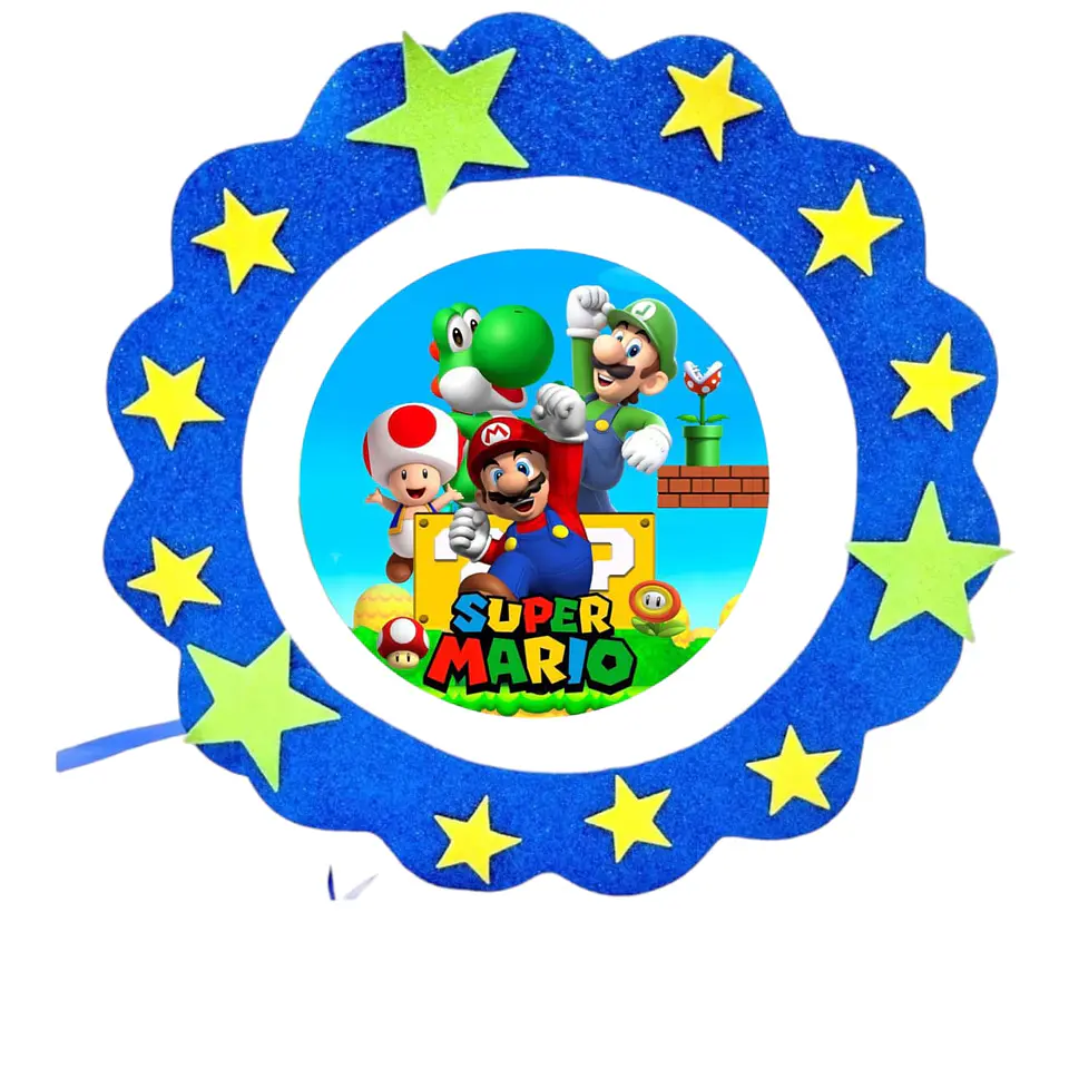 Piñata cumpleaños mario bros 1