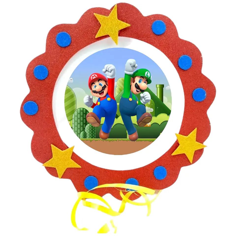 Piñata cumpleaños mario bros 1