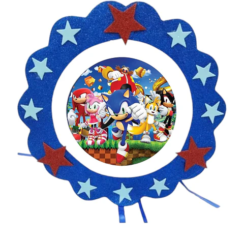 Piñata cumpleaños sonic