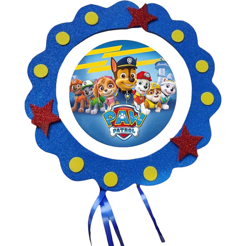Piñata cumpleaños paw patrol