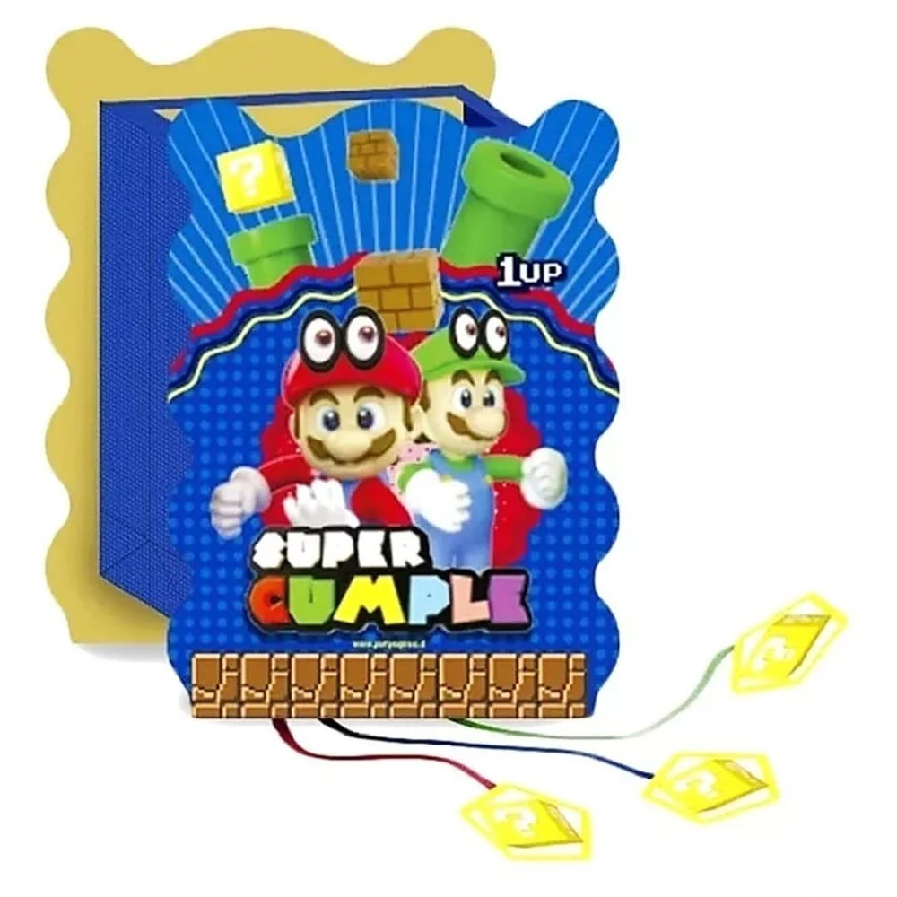 Piñata Mario Bros Plegable