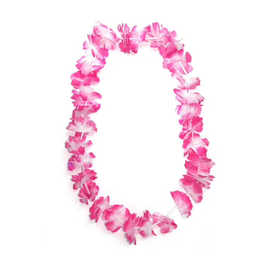 Collar hawaiano fucsia 6 unidades 1