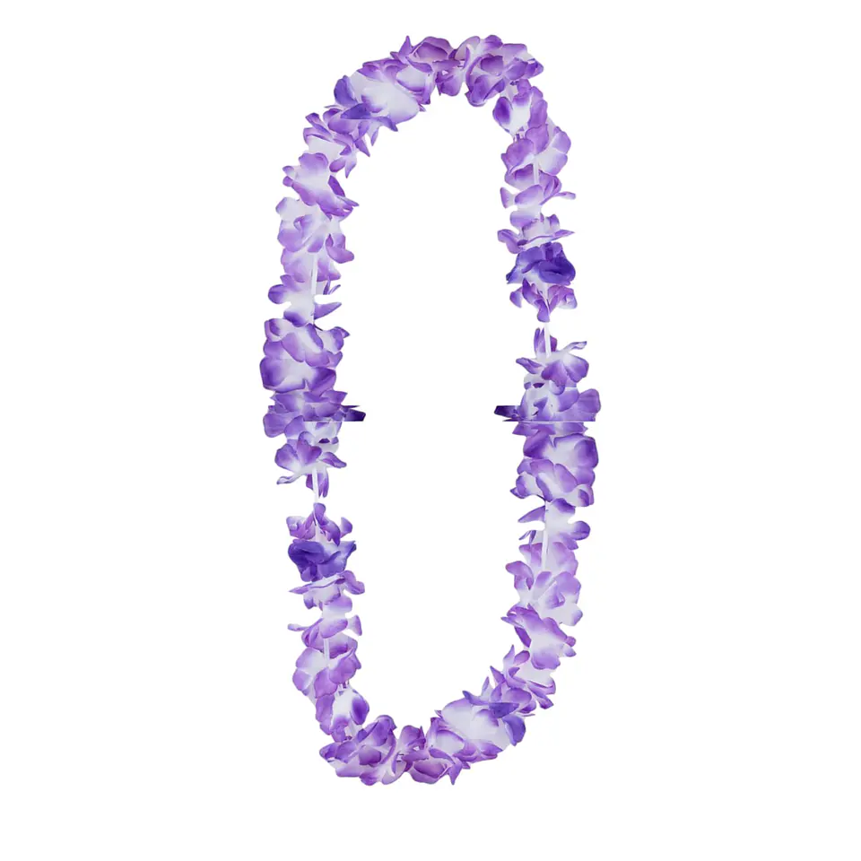 Collar hawaiano morado 6 unidades 1