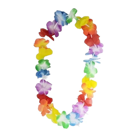 Collar hawaiano surtido 6 unidades