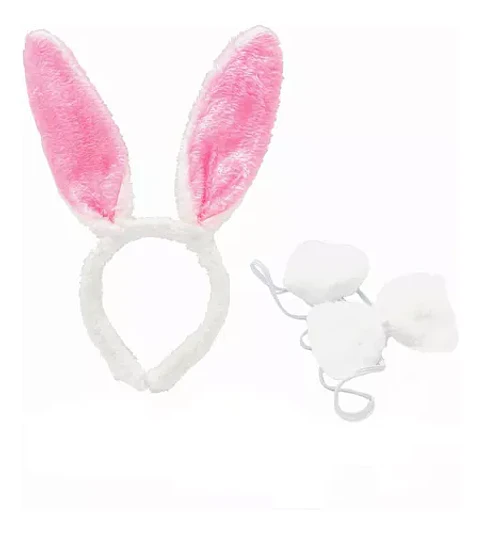 Set animal conejo rosa