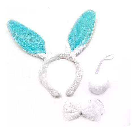Set animal conejo celeste