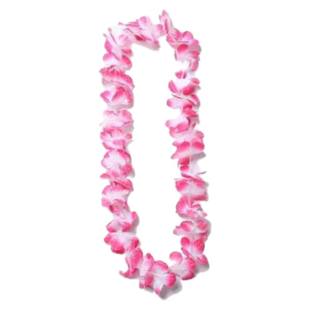 collar hawaiano rosado 6 unidades