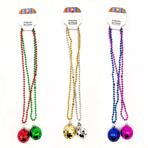Collar Bola Disco 2 unidades