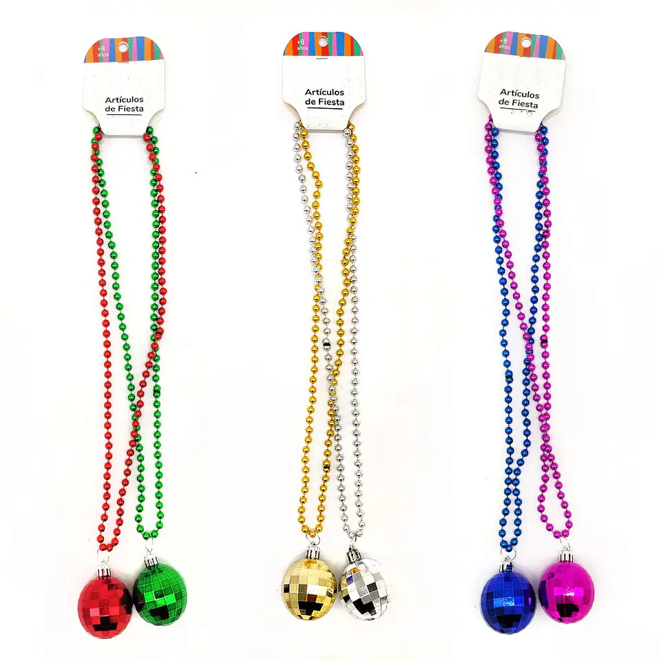 Collar Bola Disco 2 unidades 1
