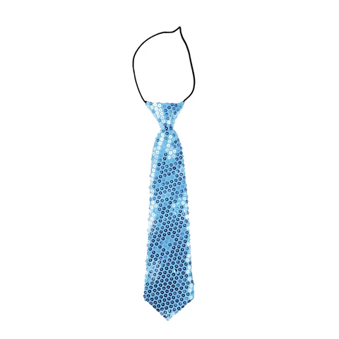 Corbata lentejuelas celeste