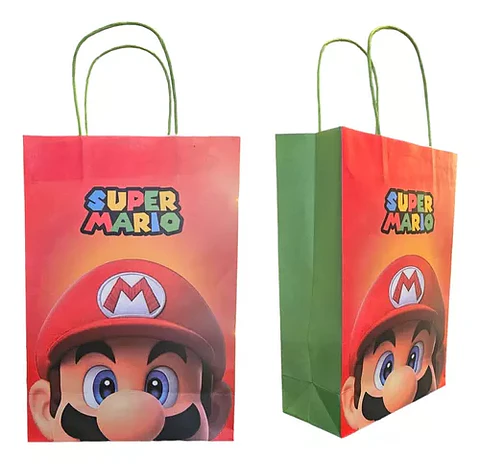 Bolsas papel Kraft mario bros