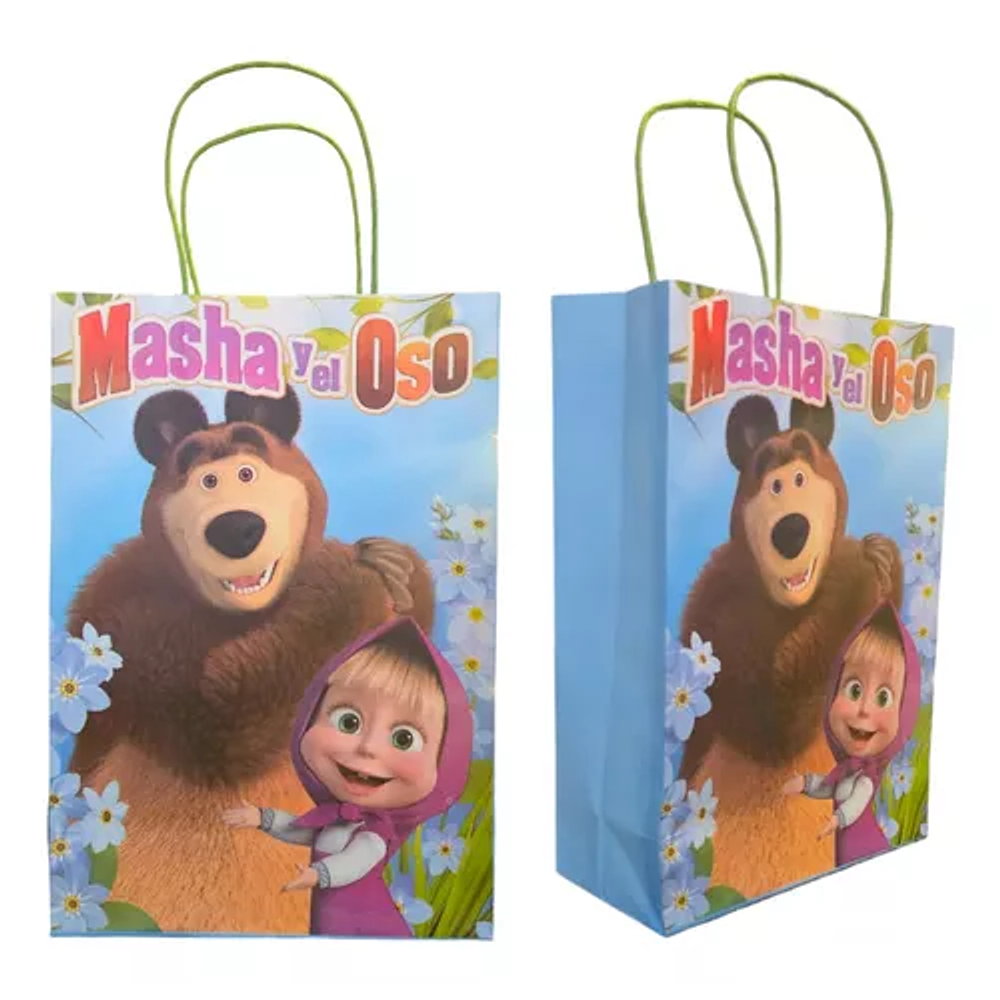 bolsa papel kraft masha y el oso