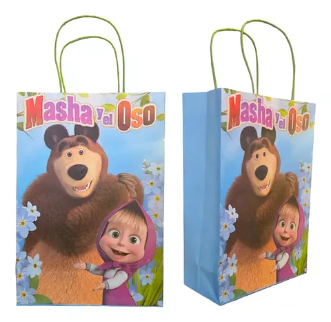 bolsa papel kraft masha y el oso