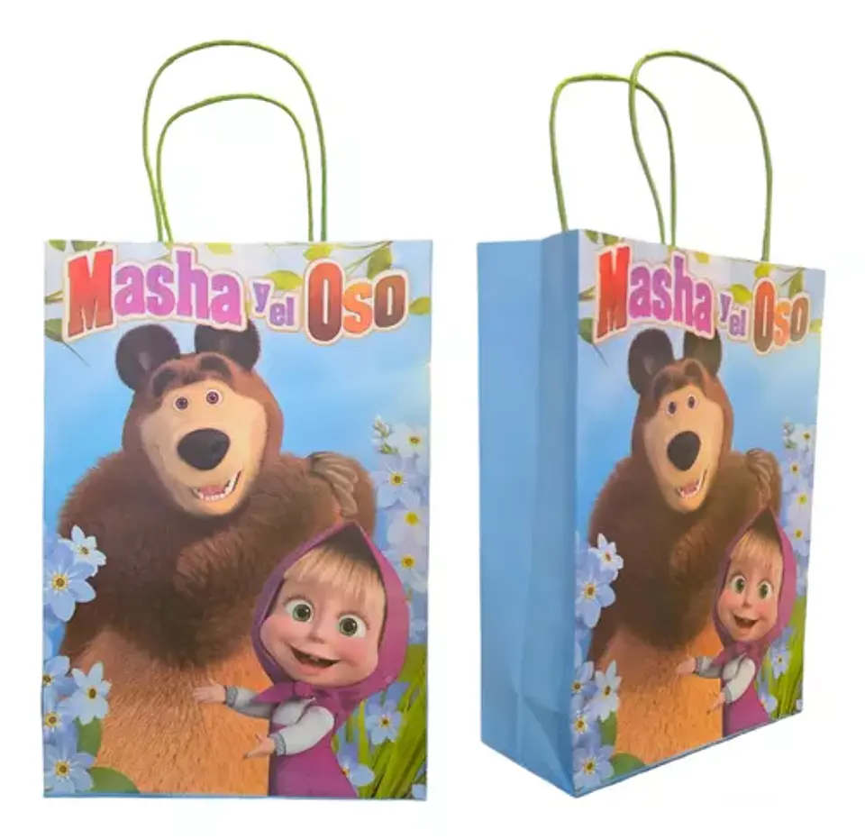 bolsa papel kraft masha y el oso 1