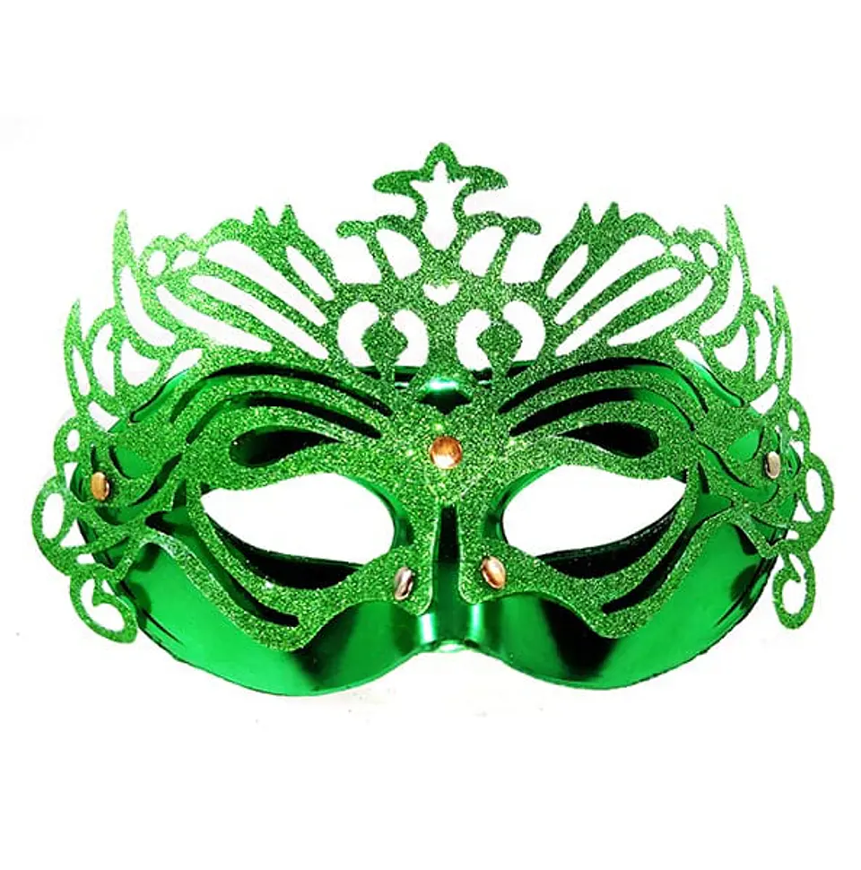Antifaz brillo verde 1