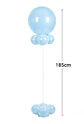 Columna de globos celeste - Miniatura 2