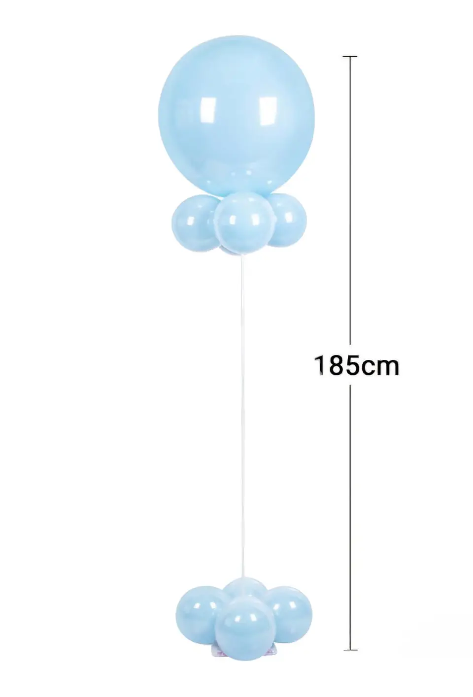 Columna de globos celeste 2