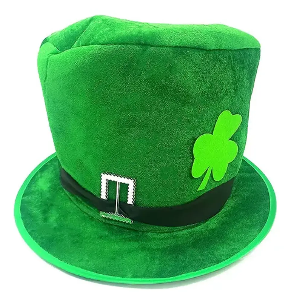 Gorro san patricio verde duende trebol 1