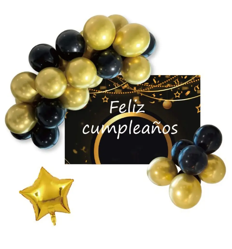 Decoración dorada con fondo 1